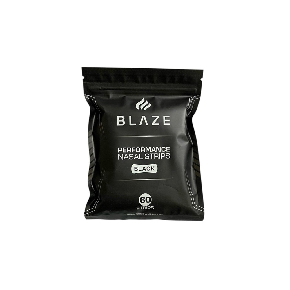 BLAZE Performance Nasal Strips - Black, 60 Strips